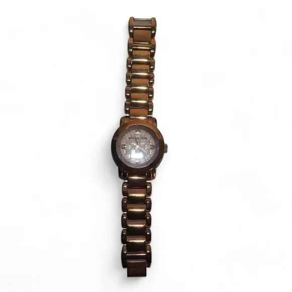 Michael Kors Women's MK3159 Signature Logo Face Rose Gold Watch